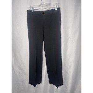 Lauren Ralph Lauren Petite Black Dress Pants Size 10P Polyester Blend Mid-Rise S